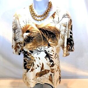 HOT BABE Made In USA Stretchy Kimono Style Split Sleeve Top Women’s Small EUC